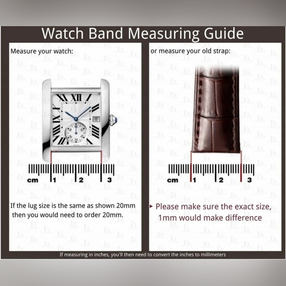 New Brown Genuine Leather Croc. Watch Strap (The Heritage Collection) - Picture 4 of 4